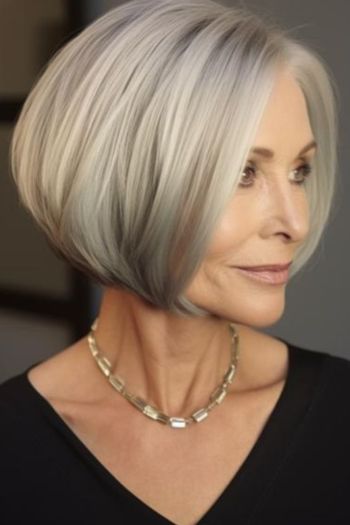  Chin-Length Rounded Bob Hairstyles For Women Over 40