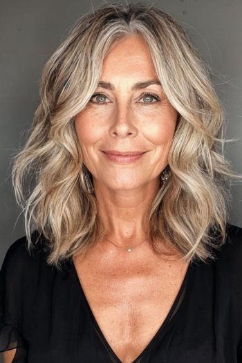 Wavy Layered Bob Hairstyles For Women Over 40