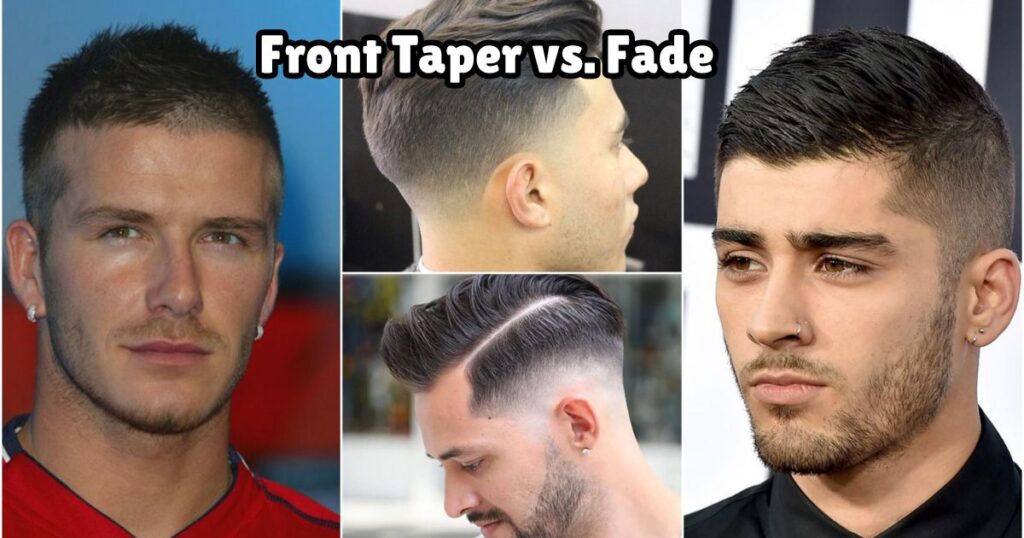 Front Taper vs. Fade haircut